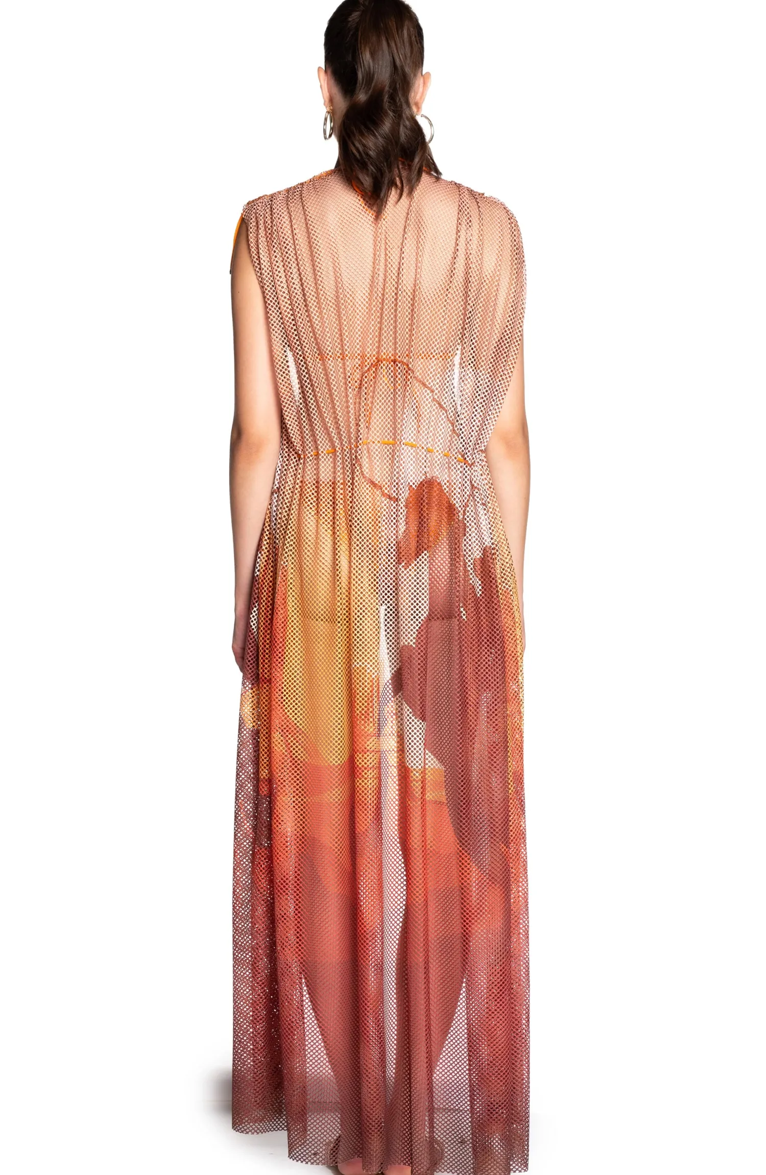 Best Abito a Rete Reversibile / Arancione Donna Abiti