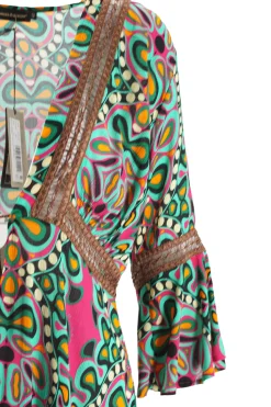 Outlet Abito Caftano con Fantasia / Donna Abiti