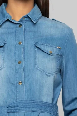 Hot Abito Chemisier in Denim / Donna Abiti|Denim