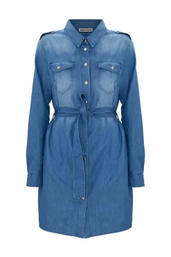 Hot Abito Chemisier in Denim / Donna Abiti|Denim