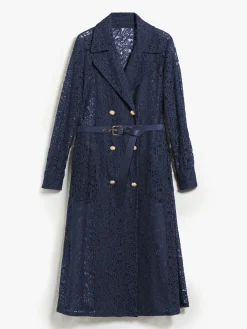 Best Abito Doppiopetto in Pizzo / Blu Donna Abiti