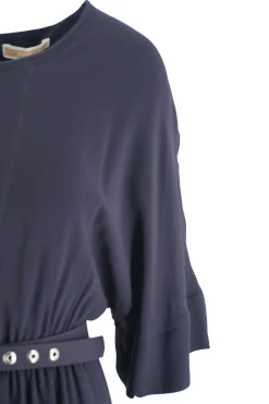 Outlet Abito Girocollo con Cintura in Vita / Donna Abiti