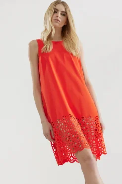 Online Abito Hole in Tessuto Stretch / Donna Abiti