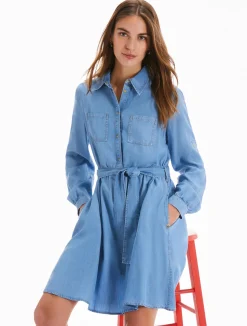 Abito in Denim Fluido / Donna Denim|Abiti