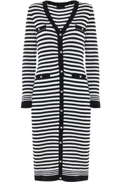 New Abito in Maglia con Fantasia a Righe / Donna Abiti