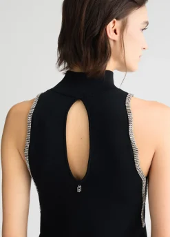 Best Abito in Maglia con Strass / Donna Abiti