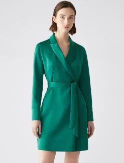 Best Abito in Satin / Verde Donna Abiti