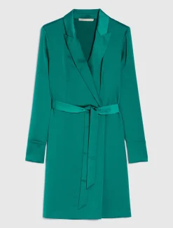 Best Abito in Satin / Verde Donna Abiti