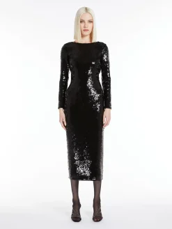 Best Abito in Tulle con Paillettes / Nero Donna Abiti