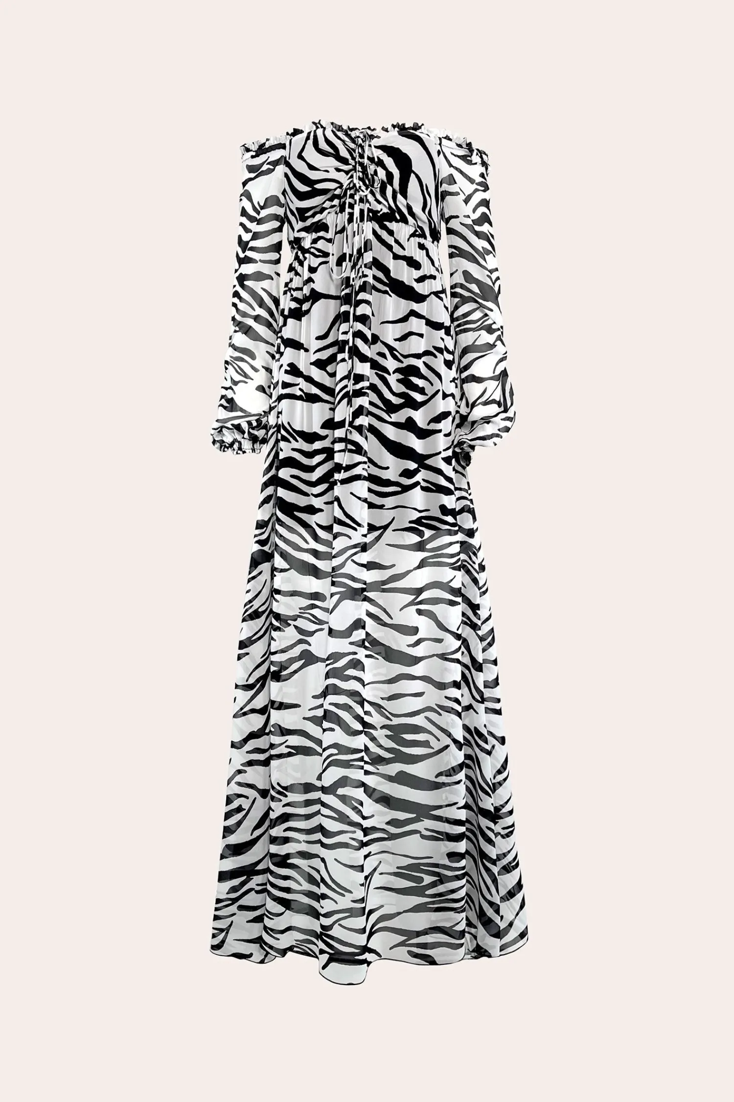Online Abito Lungo Animalier / Donna Abiti