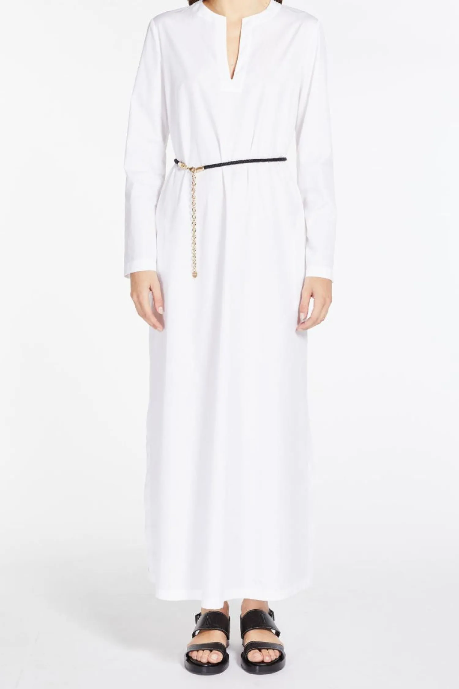 Hot Abito Lungo in Popeline di Cotone MaxMara / Donna Abiti