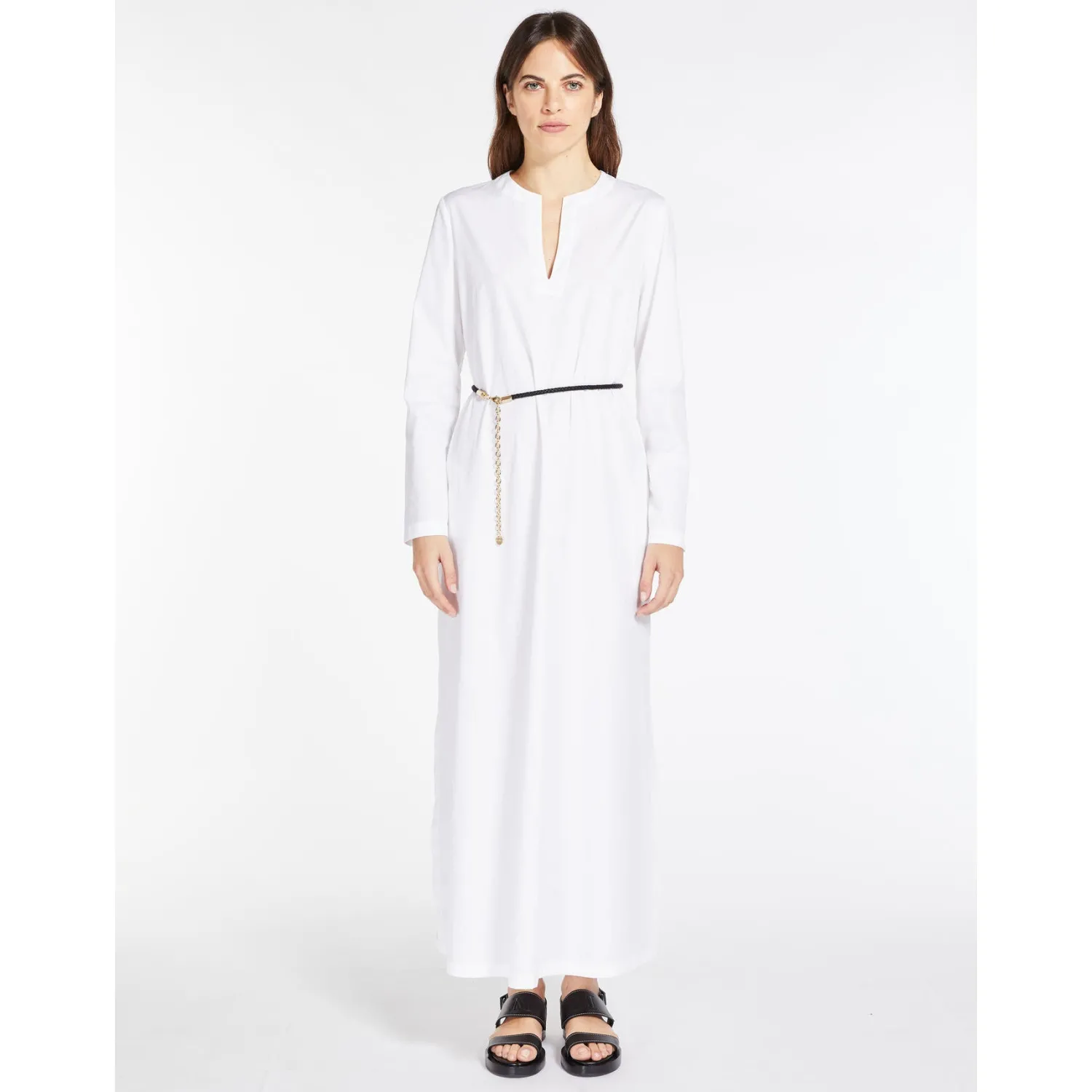 Hot Abito Lungo in Popeline di Cotone MaxMara / Donna Abiti