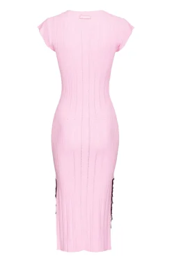 Online Abito Midi a Maglia Traforata / Donna Abiti