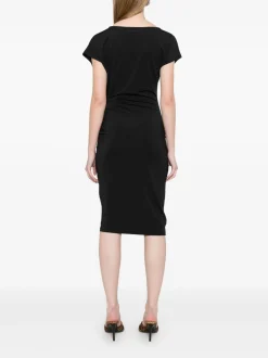 Best Abito Midi con Rouches / Donna Abiti