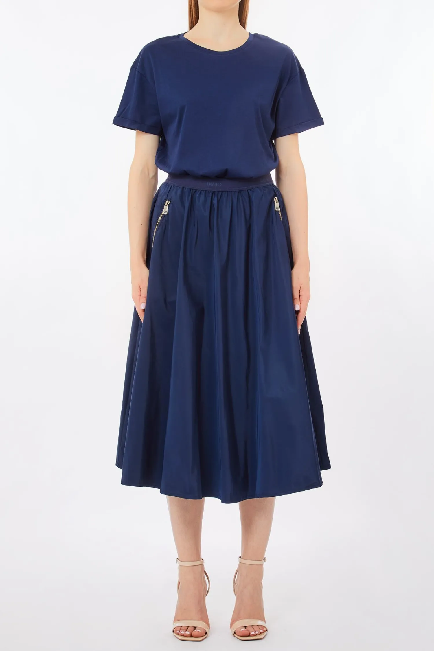 Best Abito Midi con Tasche / Donna Abiti