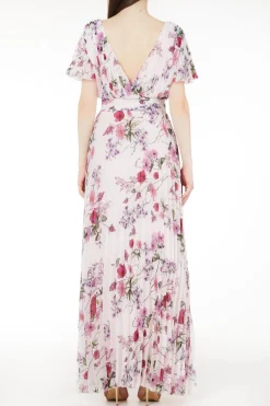 New Abito Plissettato con Fantasia / Donna Abiti