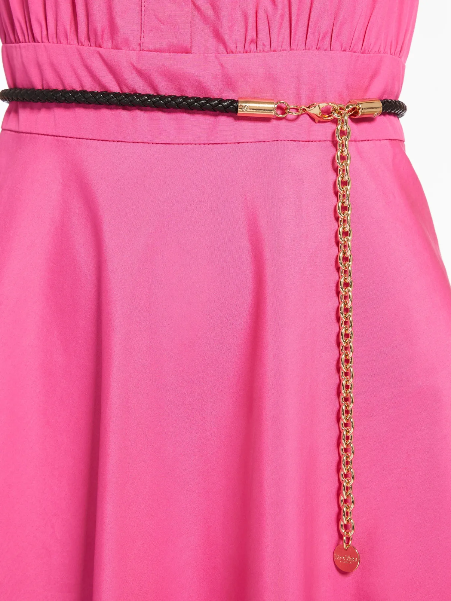 Outlet Abito Polo in Popeline di Cotone / Fucsia Donna Abiti