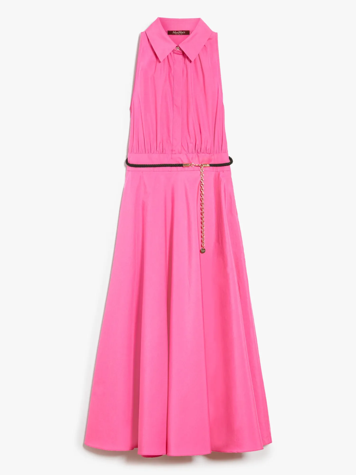 Outlet Abito Polo in Popeline di Cotone / Fucsia Donna Abiti