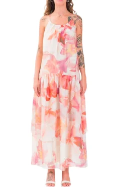 Best Abito Sottoveste con Fantasia / Donna Abiti