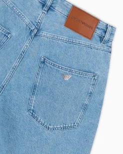 Sale Bermuda Cinque Tasche in Denim / Uomo Pantaloncini