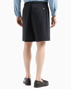 New Bermuda con Retro Elastico in Nylon / Uomo Pantaloncini