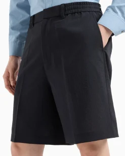 New Bermuda con Retro Elastico in Nylon / Uomo Pantaloncini