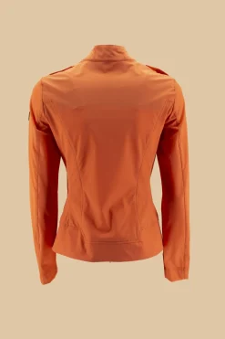 Sale Biker slim stretch e down proof / Arancione Donna Giubbini