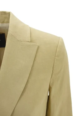 Hot Blazer Monopetto in Tela di Lino / Donna Giacche