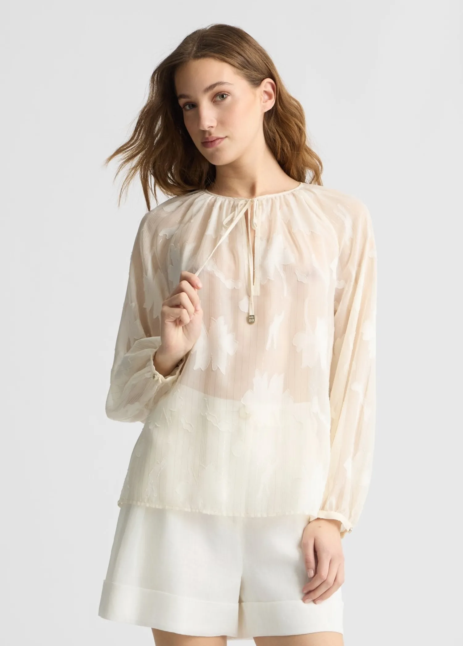 Outlet Blusa con Inserti Lurex / Donna Abiti
