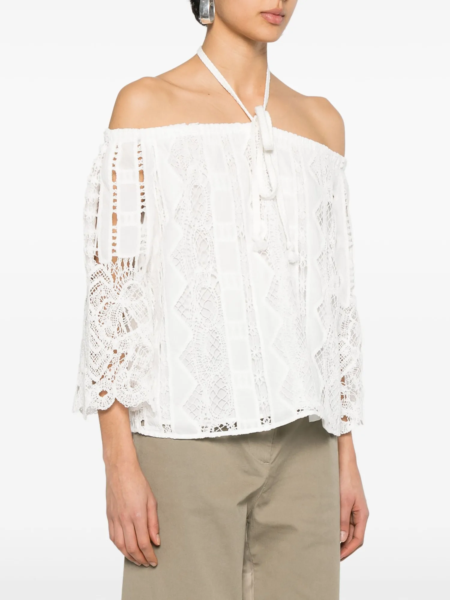 New Blusa con Scollo All'Americana / Donna Bluse