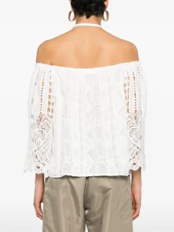New Blusa con Scollo All'Americana / Donna Bluse