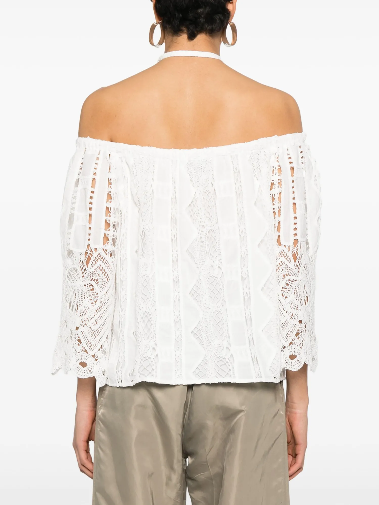 New Blusa con Scollo All'Americana / Donna Bluse