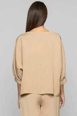 Online Blusa Elegante con Maniche a Sbuffo / Donna Bluse