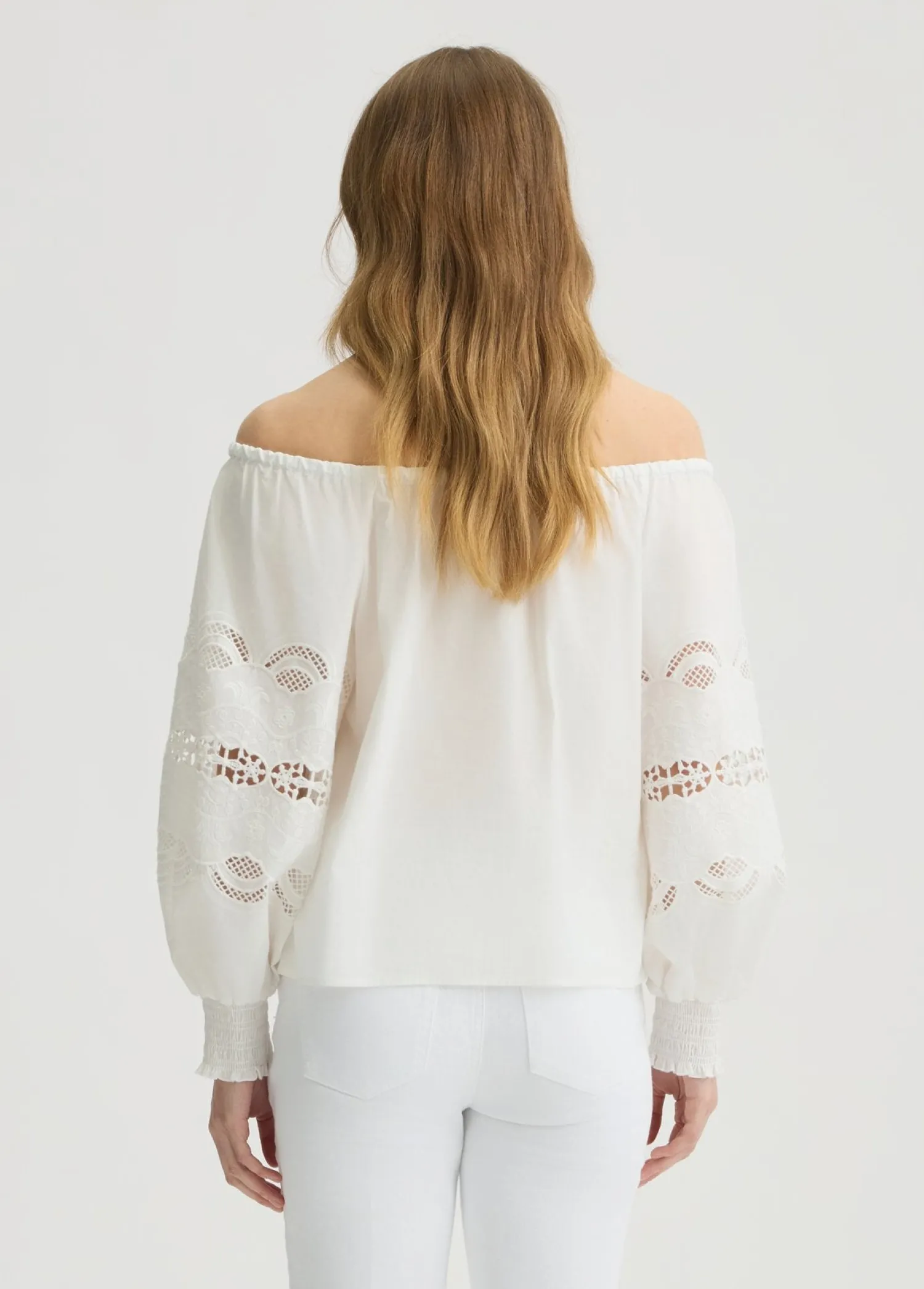 Online Blusa in Cotone con Ricami / Donna Abiti