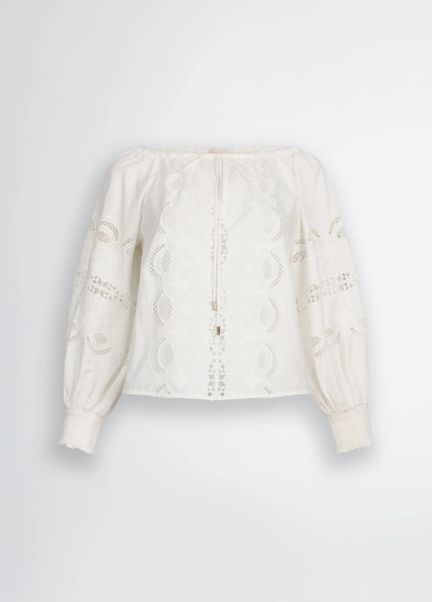 Online Blusa in Cotone con Ricami / Donna Abiti