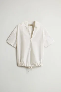 Outlet Blusa in Popeline di Cotone / Donna Bluse