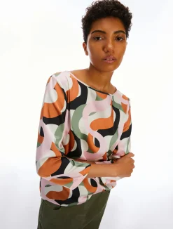 Sale Blusa in Twill a Fantasia / Donna Bluse