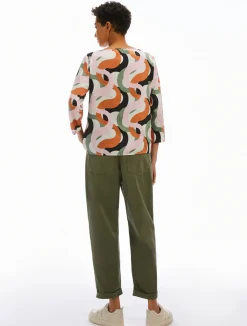 Sale Blusa in Twill a Fantasia / Donna Bluse