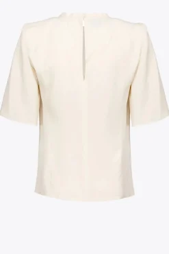 Best Blusa Mezze Maniche / Panna Donna Bluse