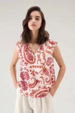 Discount Blusa Smanicata a Fantasia / Donna Bluse