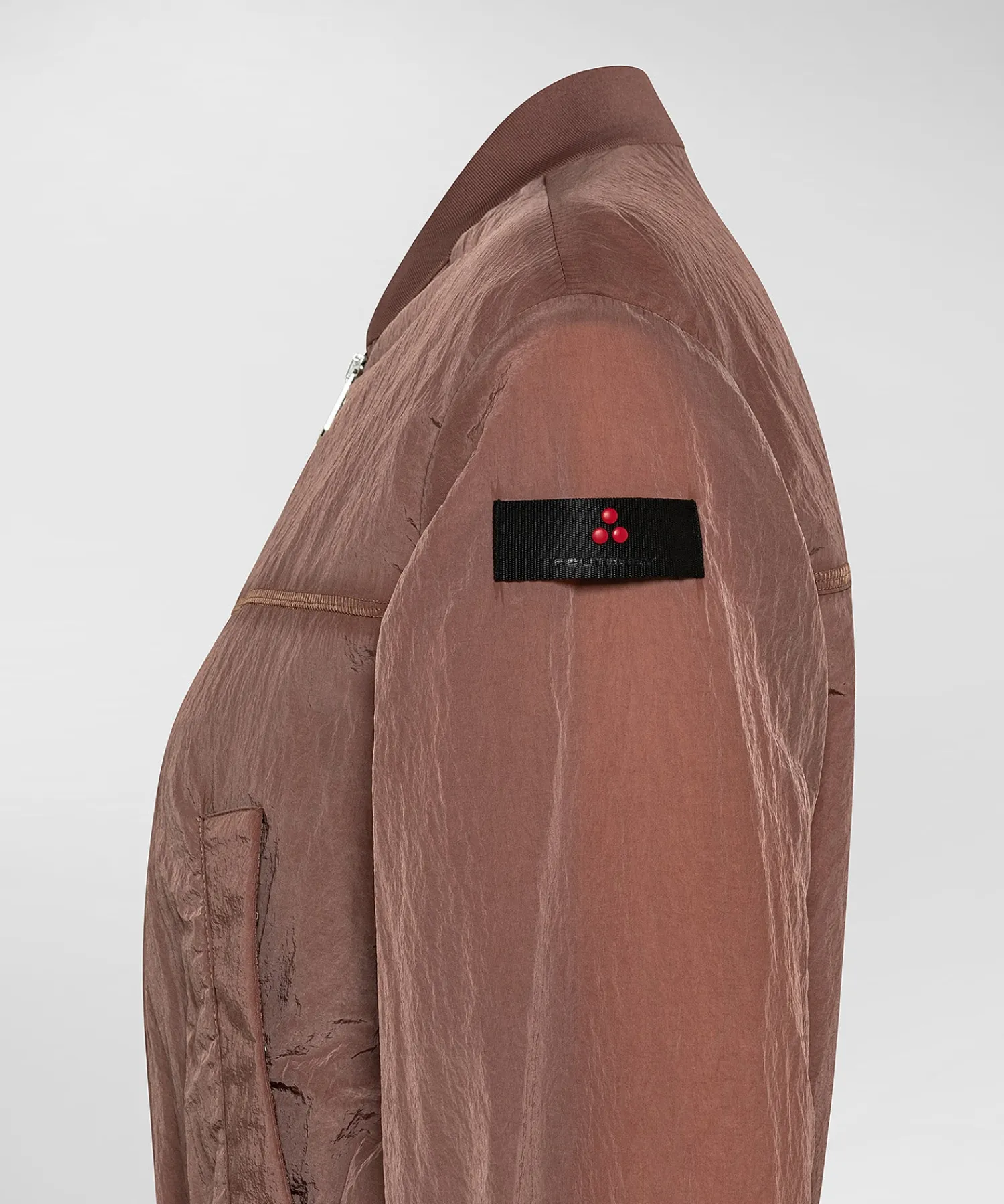 Discount Bomber Corto con Logo / Donna Giubbini