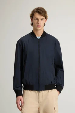Sale Bomber in Nylon Elasticizzato / Uomo Giubbotti