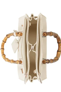 Online Borsa con Manici Effetto Bamboo / Donna Borse A Tracolla