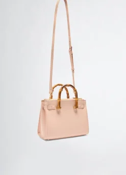 Clearance Borsa con Manici Effetto Bamboo / Donna Borse A Tracolla