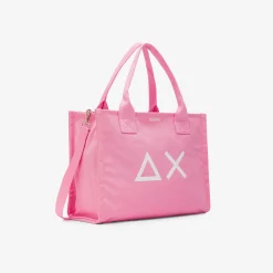 Clearance Borsa Grande in Canvas con Logo / Donna Borse A Spalla