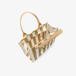 Discount Borsa Grande in Canvas Stampato con Logo / Donna Borse A Spalla