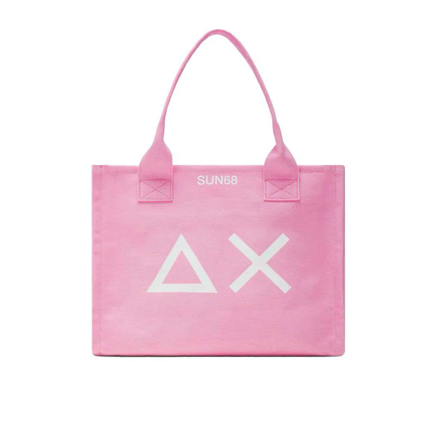 Outlet Borsa Media in Canvas con Logo / Donna Borse A Spalla
