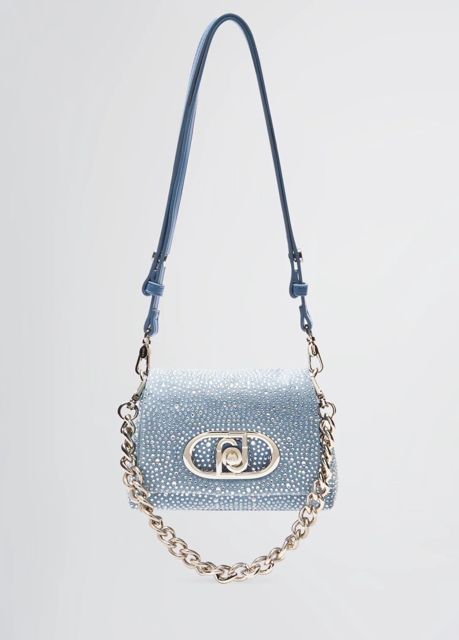 Online Borsa Piccola LaPuffy in Denim con Strass / Donna Borse A Tracolla|Denim