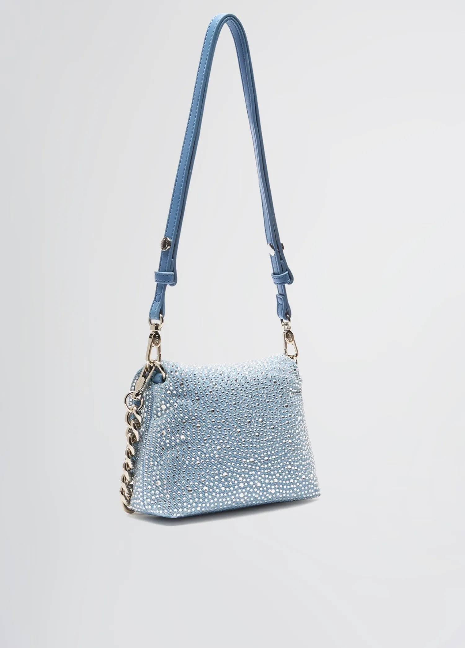 Online Borsa Piccola LaPuffy in Denim con Strass / Donna Borse A Tracolla|Denim