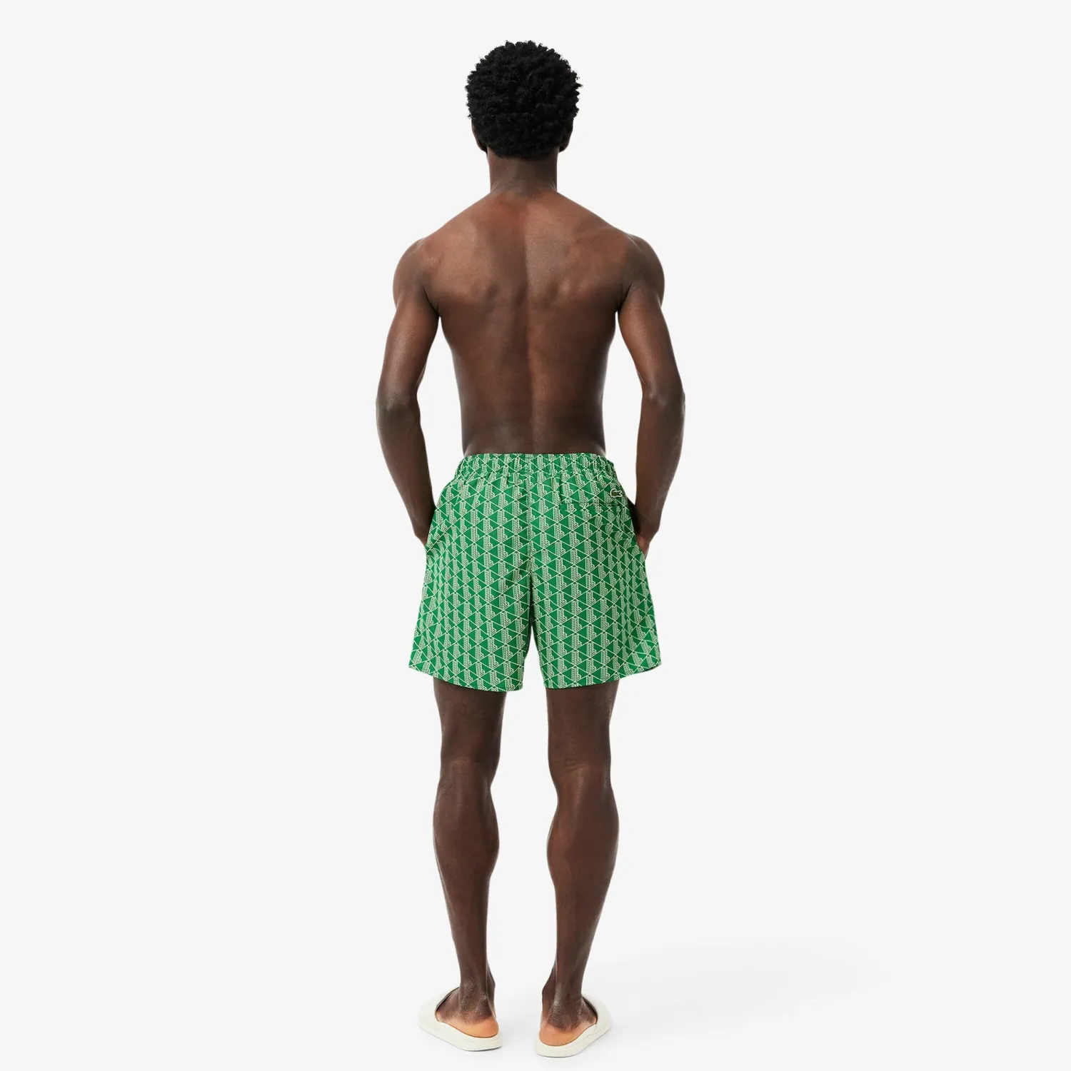 Clearance Boxer da Mare con Logo Monogramma / Uomo Costumi Da Bagno